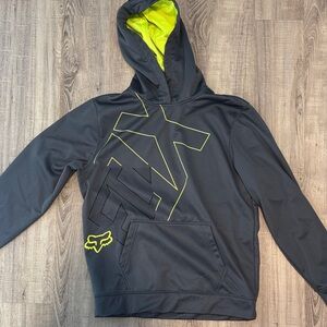 Fox Men’s Charcoal and Neon Hoodie